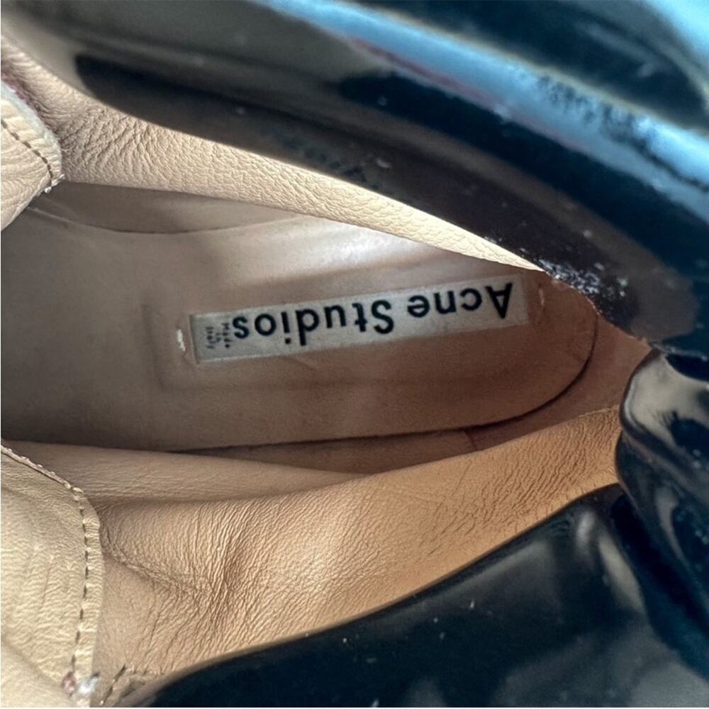 Acne Studios Telde Pink Calfskin Chunky Platform Hiking Lug Boots 35 - Picture 9 of 10